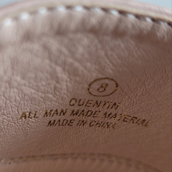 Catherine Malandrino Quentin Pink Mule with Faux Pearls Slip on Flats Size 8 - Picture 9 of 9